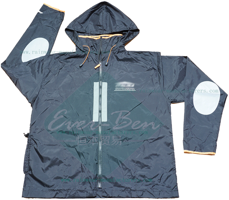 polyester jacket waterproof-mountain bike jacket with reflective tape